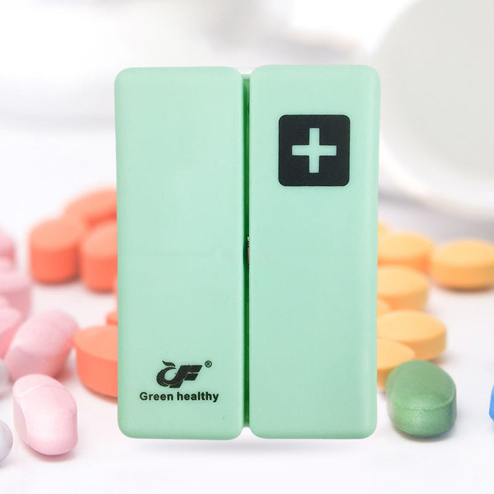 Magnetisk 7-rums pilledåse i forskellige farver, magnetisk låg, BPA-fri plast, alsidig medicindispenser