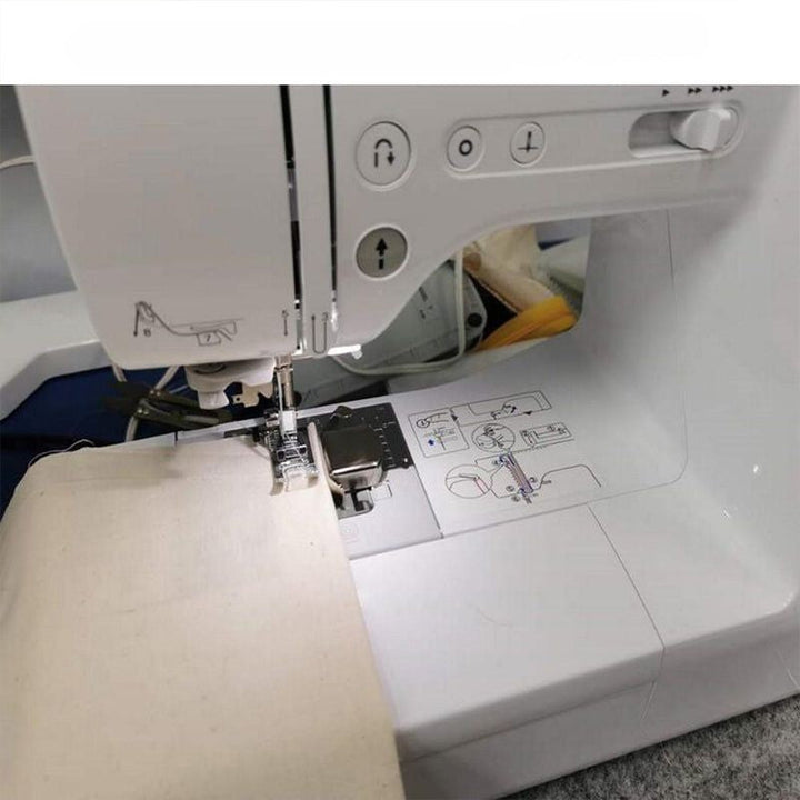 Magnetisk syvejledning til symaskiner, holdbar metalstruktur, robust design, til hjemmesyning og beklædningsindustrien.