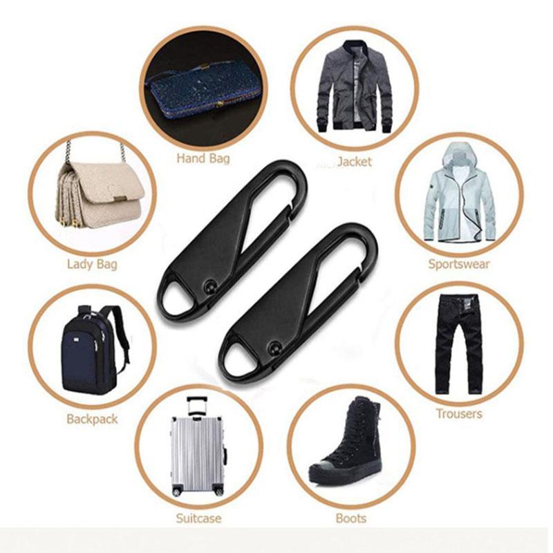 "Metallinen irrotettava vetoketjunvetäjä, unisex, 8 kpl, kestävä ja tyylikäs, monikäyttöinen muotoilu, yhteensopiva useimpien