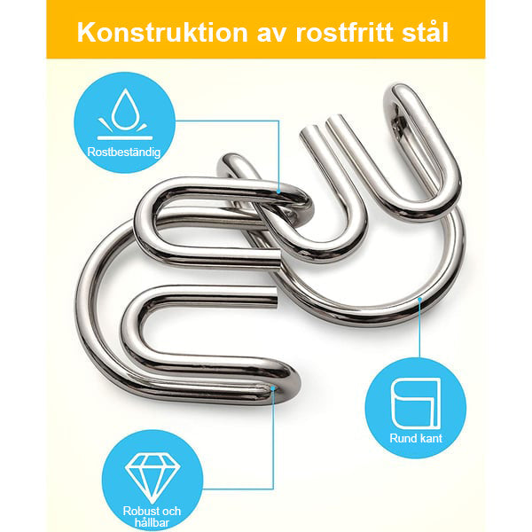 Metal kinesisk puslespil, gyldent og komplekst, træner hjernen og udvikler logisk tænkning.