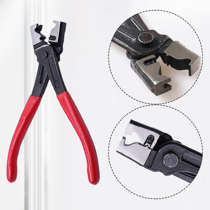 Metal bilklemmer, ergonomisk håndtag, holdbart stål, multifunktionelle, velegnet til rør- og slangehåndtering.