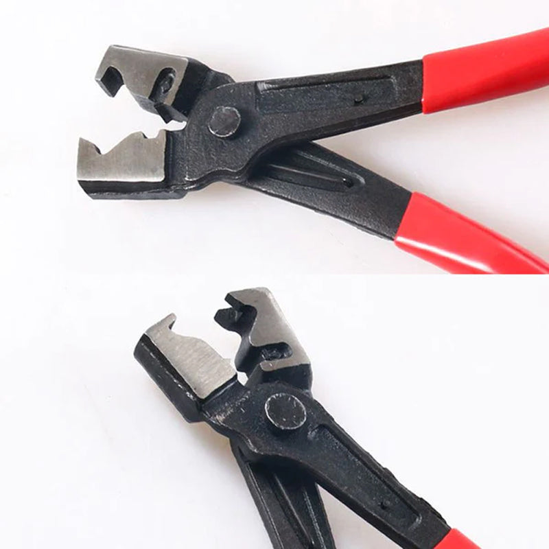 Metal bilklemmer, ergonomisk håndtag, holdbart stål, multifunktionelle, velegnet til rør- og slangehåndtering.