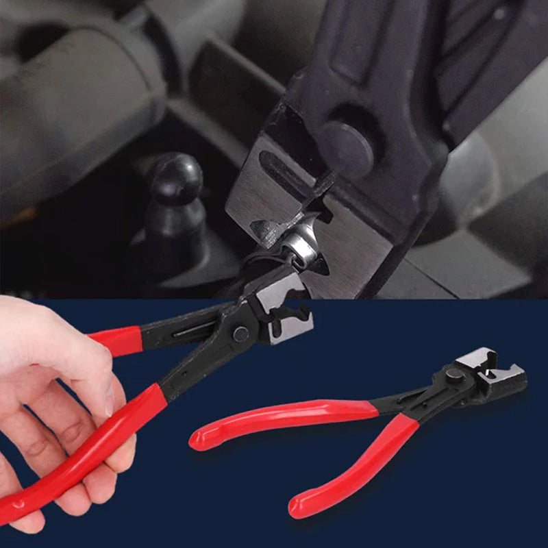 Metal bilklemmer, ergonomisk håndtag, holdbart stål, multifunktionelle, velegnet til rør- og slangehåndtering.