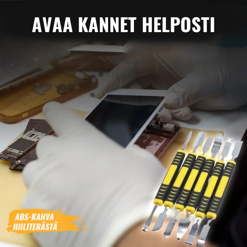 Metal mini lægtehammer sæt, 6 stk, holdbar stålkonstruktion, kompakt og let, skridsikre ABS-håndtag.