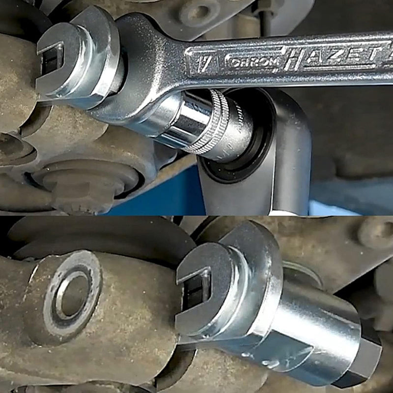 Værktøj til fjernelse af støddæmpere til mænd, holdbart kulstofstål, brugervenligt sekskantet stykke, sort og metallisk
