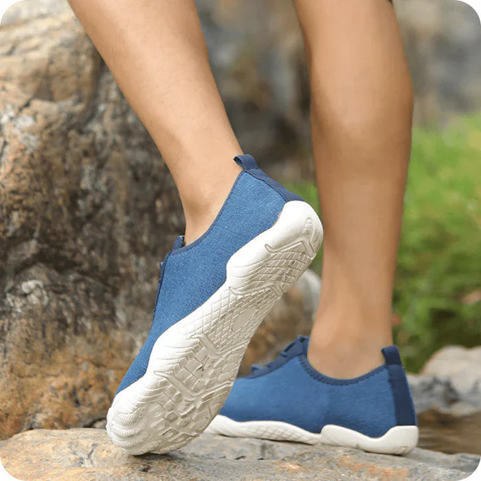 Miesten ja naisten hengittävät, kevyet barefoot-kengät ulkoiluun, tyylikäs ulkonäkö, ergonominen istuvuus.