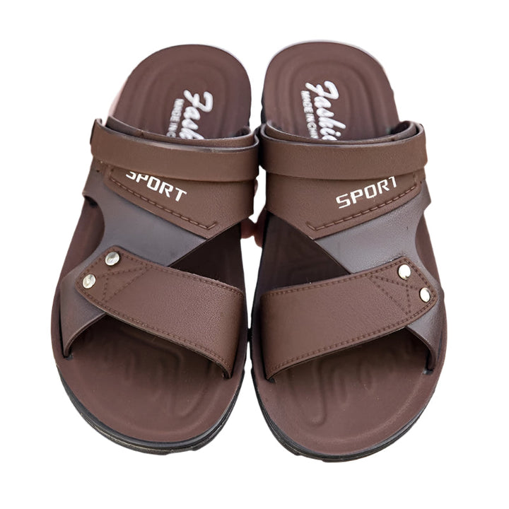 Miesten kesäsandaalit hengittävällä slip-on-muotoilulla, kevyt rakenne ja kestävä ulkopohja rannalle tai ulkoiluun.