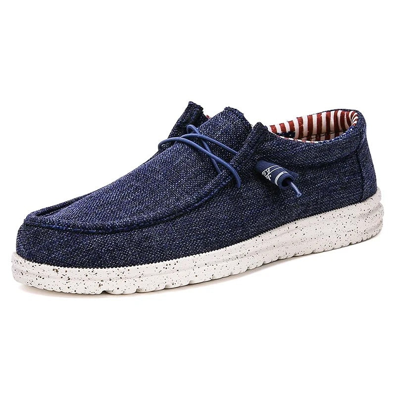 Miesten kevyt mokkanahkainen nauhallinen loafer, tyylikäs ja mukava, liukumaton pohja, sopii arkeen ja juhlaan.
