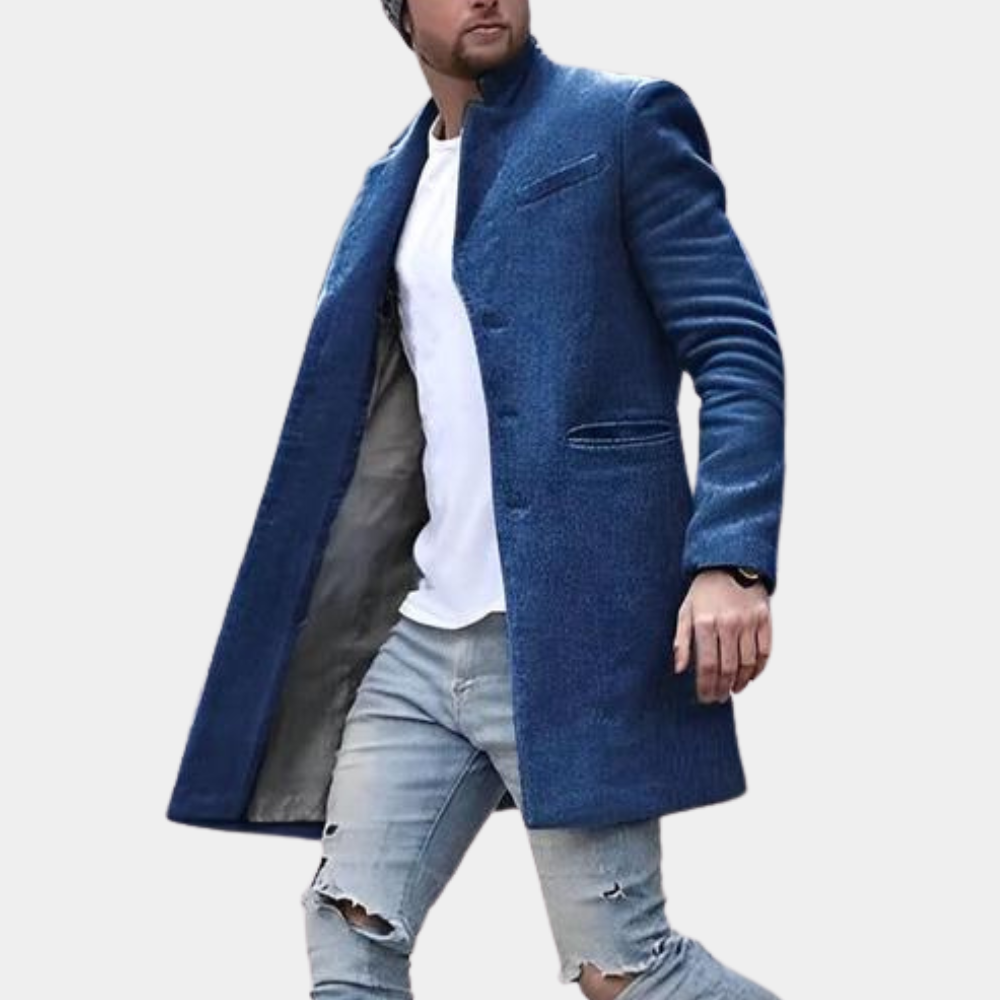 Herre let multifarvet vindjakke, langærmet, moderne design, praktiske lynlåslommer, velegnet til udendørs brug.