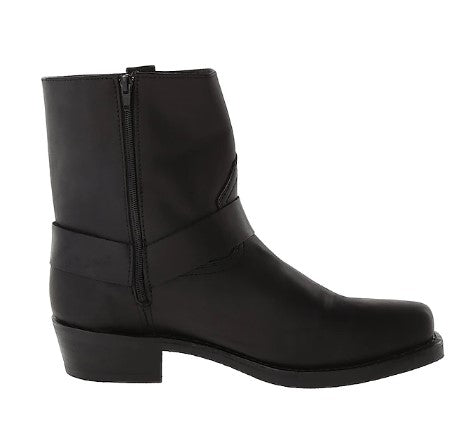 Miesten klassiset lännen bootsit, keinonahkaa, mustana ja ruskeana, tarjoten tyylikkään ja ajattoman ulkonäön.