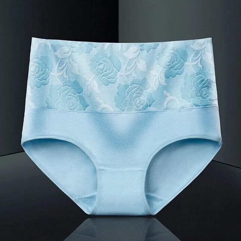 Herre boxershorts med højt liv og blomstermønster, rose jacquard-mønster, blød og elastisk pasform.