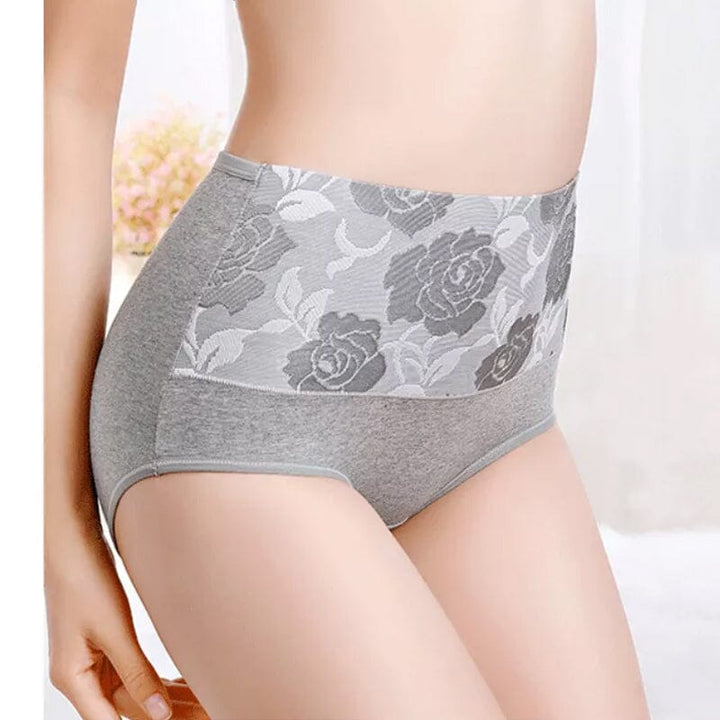 Herre boxershorts med højt liv og blomstermønster, rose jacquard-mønster, blød og elastisk pasform.