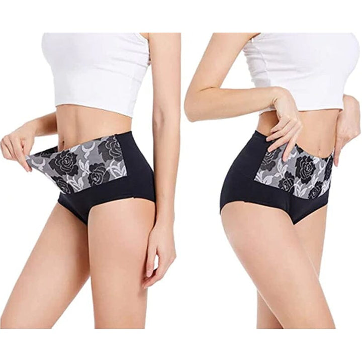 Herre boxershorts med højt liv og blomstermønster, rose jacquard-mønster, blød og elastisk pasform.