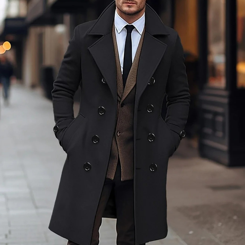 Herretøj Modernek Frak med Stilfuldt Snit, velegnet til både afslappet og formel brug, sofistikeret sort look.
