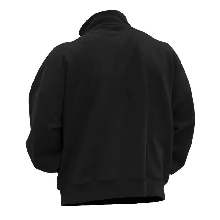 "Miesten monikäyttöinen half-zip huppari, neutraali väri, pystykaulus, kevyt ja hengittävä materiaali, tyylikäs ja rento ilme