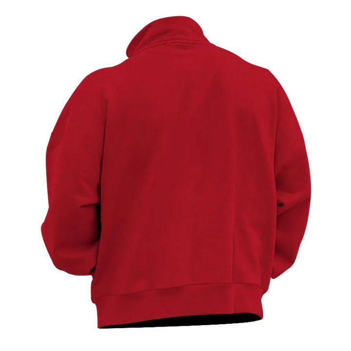 "Miesten monikäyttöinen half-zip huppari, neutraali väri, pystykaulus, kevyt ja hengittävä materiaali, tyylikäs ja rento ilme