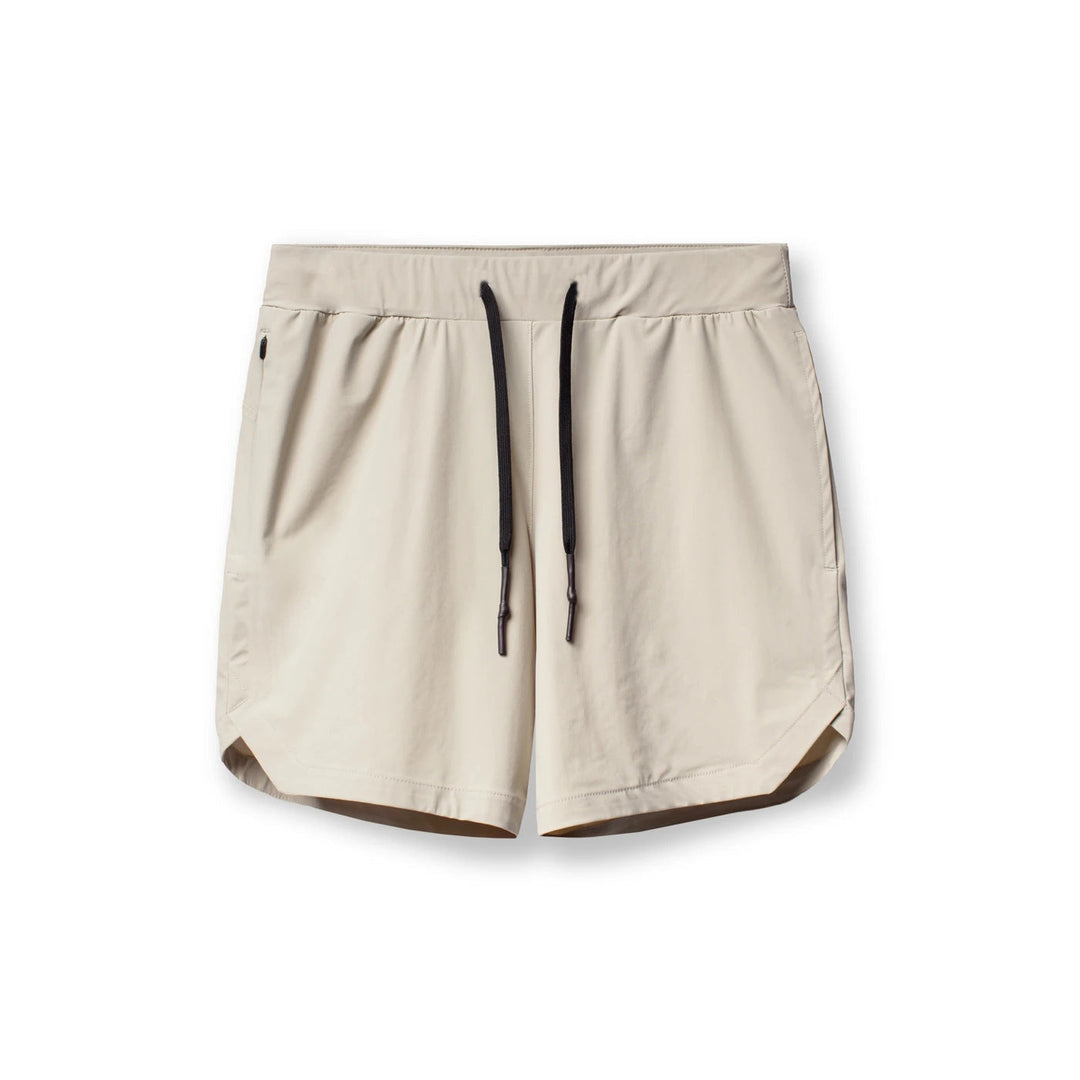Herre hurtigttørrende sportsshorts, let ensfarvet design, elastisk linning, perfekt til træning.