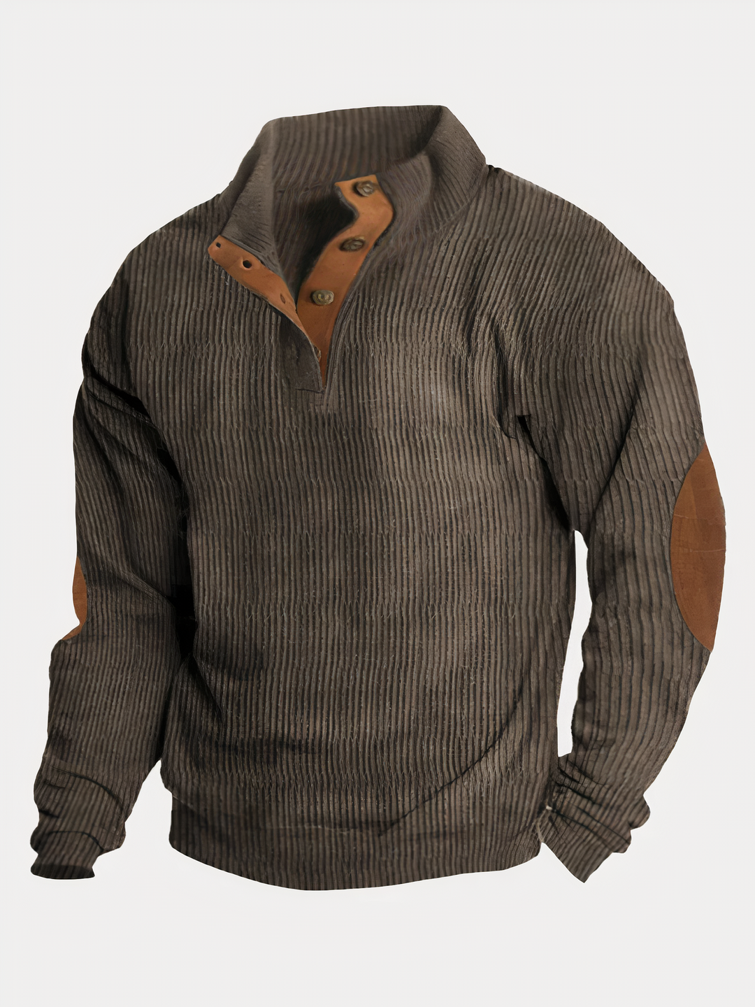 Herre blød sweater, farvekontrast, langærmet, moderne design, velegnet til efterår og vinter