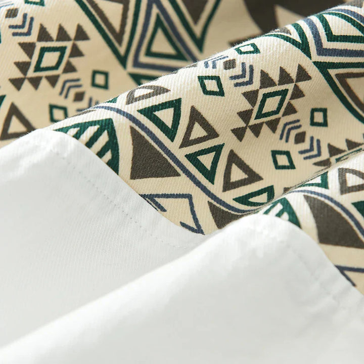 "Miesten puuvillainen tilkkutähtipaita, rento ja muodollinen tyyli, hengittävä ja pehmeä materiaali, monikäyttöinen vaate."