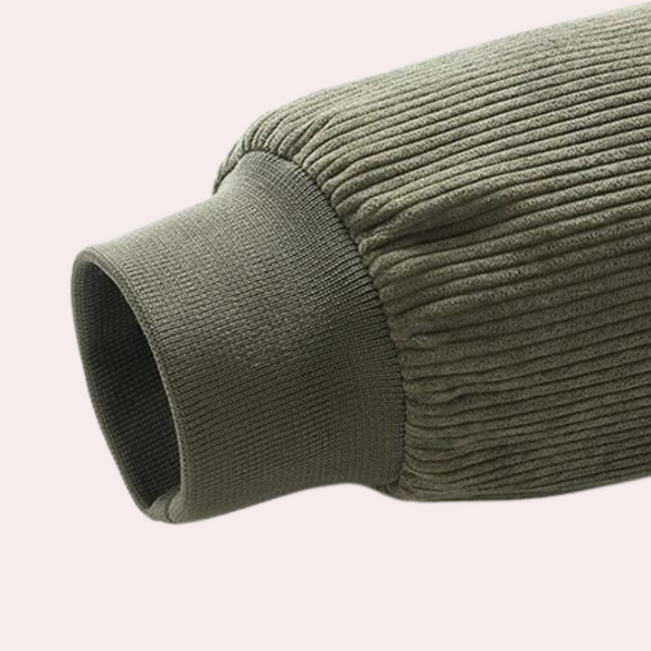 Mænds retro fløjlsjakke i skandinavisk design, tidløs og elegant.