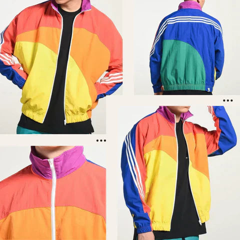 "Miesten retro ulkoilutakki, kestävä monivärinen kangas, tyylikäs ja mukava design, erinomainen ulkoiluun ja kaupunkiseikkail