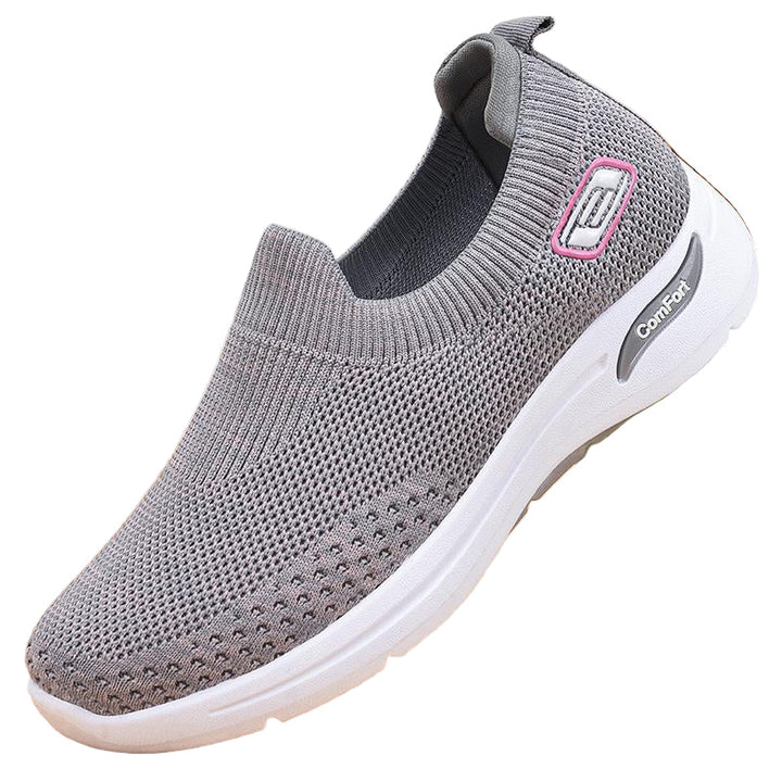 Mænds slip-on sneakers, åndbart stof, let og alsidigt design, velegnet til fritid og let sport.