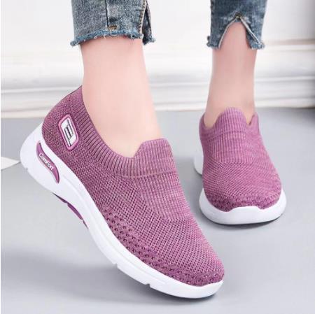 Mænds slip-on sneakers, åndbart stof, let og alsidigt design, velegnet til fritid og let sport.