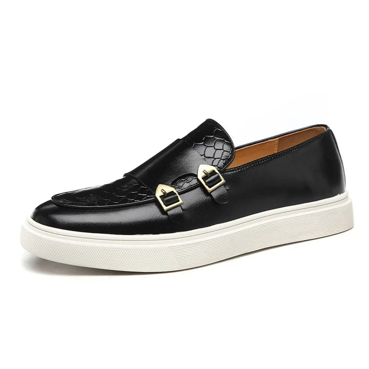 Mænds stilfulde loafers i sort og brun, komfortable og alsidige, til hverdag og fest.