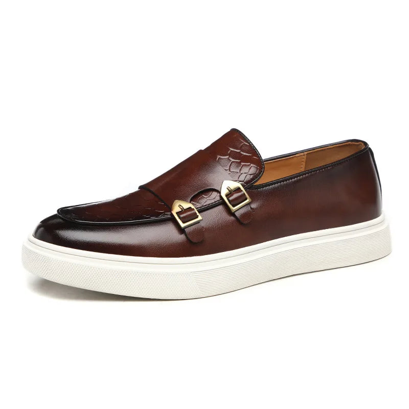 Mænds stilfulde loafers i sort og brun, komfortable og alsidige, til hverdag og fest.