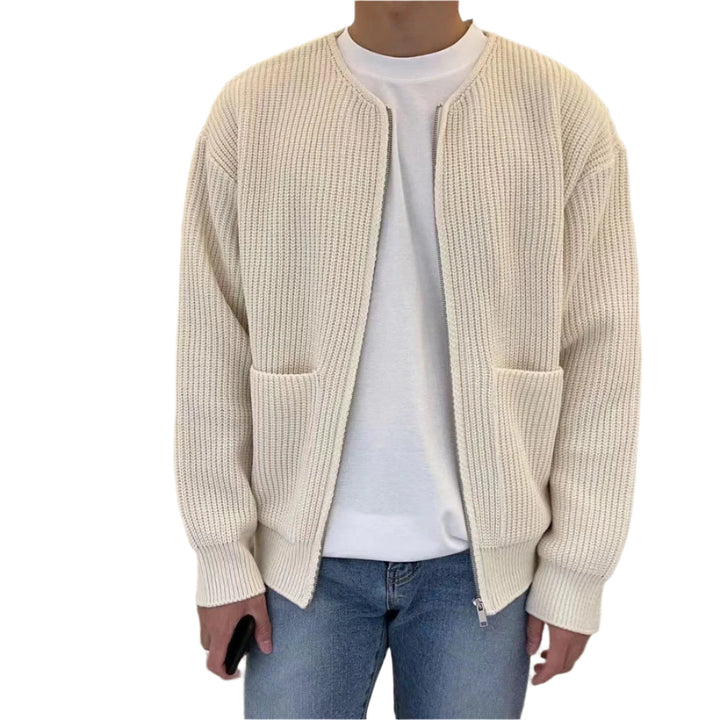 Mænds trendy multifarvet vest, moderne design, aktuelle farver, stilfuldt supplement til påklædning.