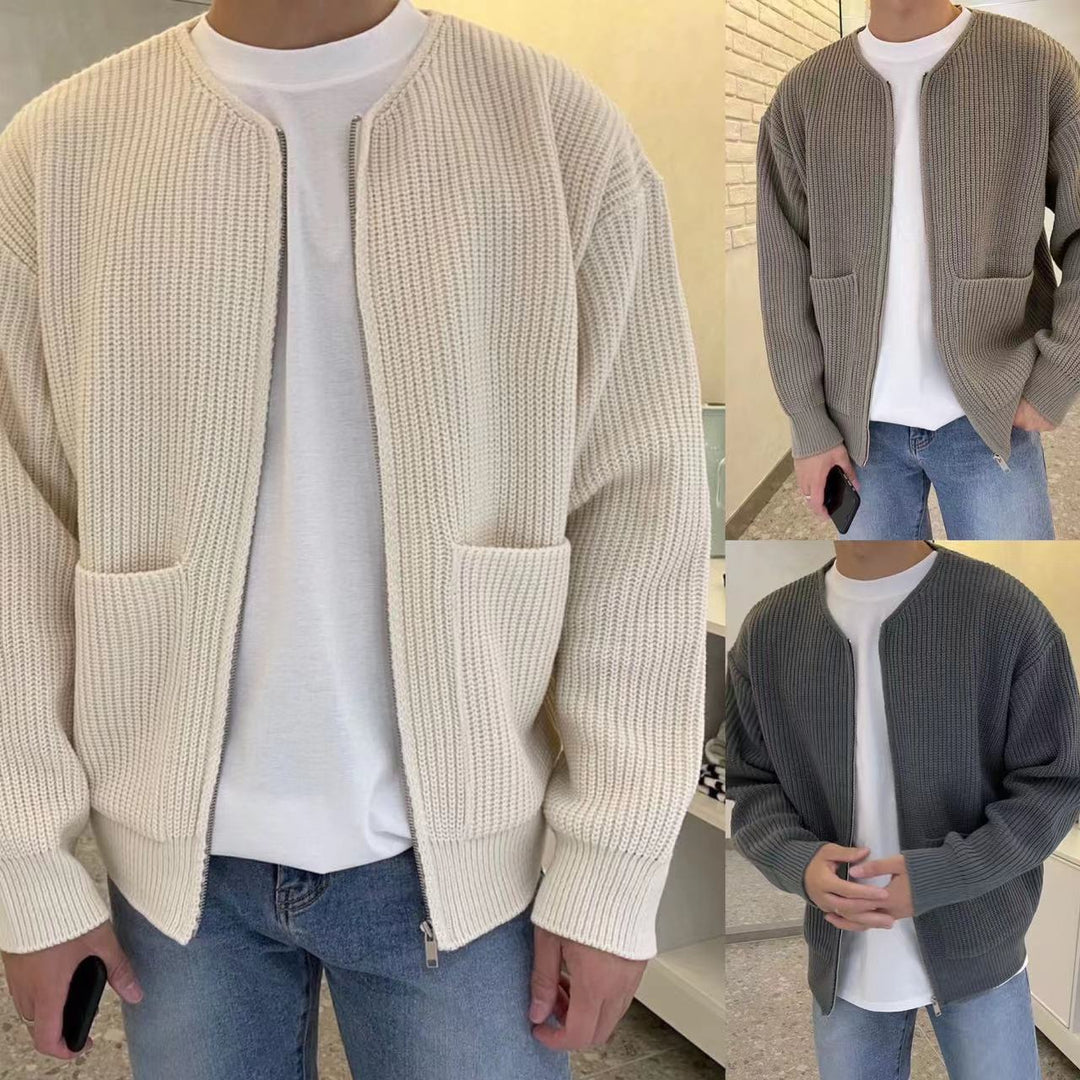 Mænds trendy multifarvet vest, moderne design, aktuelle farver, stilfuldt supplement til påklædning.