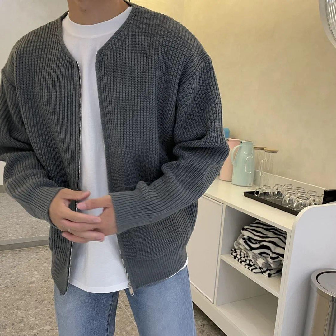 Mænds trendy multifarvet vest, moderne design, aktuelle farver, stilfuldt supplement til påklædning.