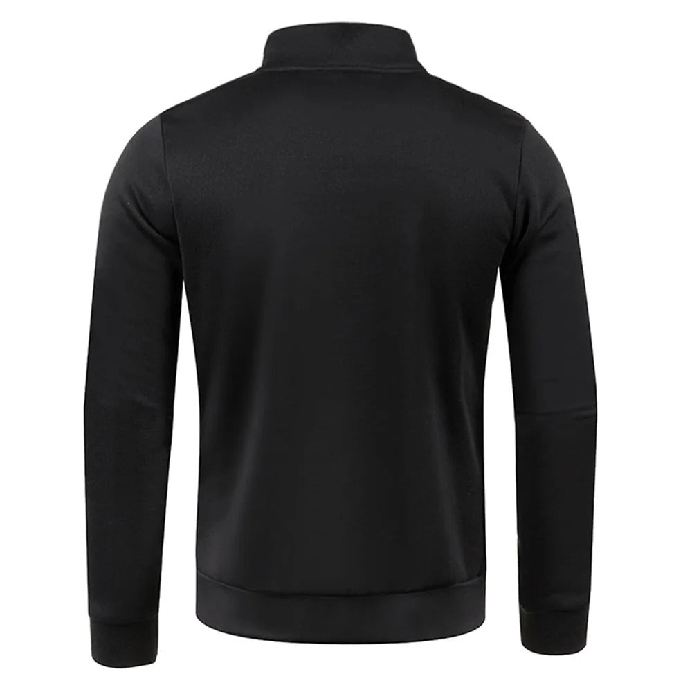 "Miesten turtleneck half vetoketju huppari, harmaa, pehmeä materiaali, rento ja lämmin, täydellinen talveen."