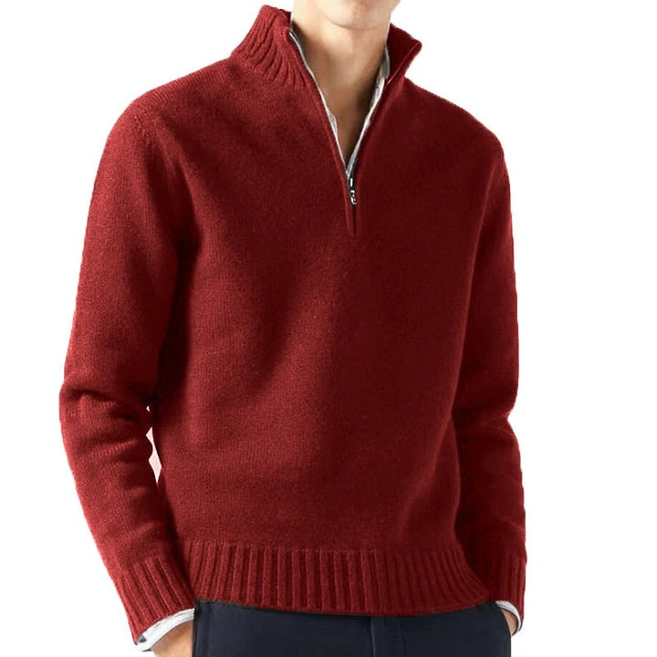"Miesten tyylikäs turtleneck-neulepaita, pehmeä yksivärinen neulos, klassinen tyyli, pitkä hiha, sopii kerrostettavaksi."