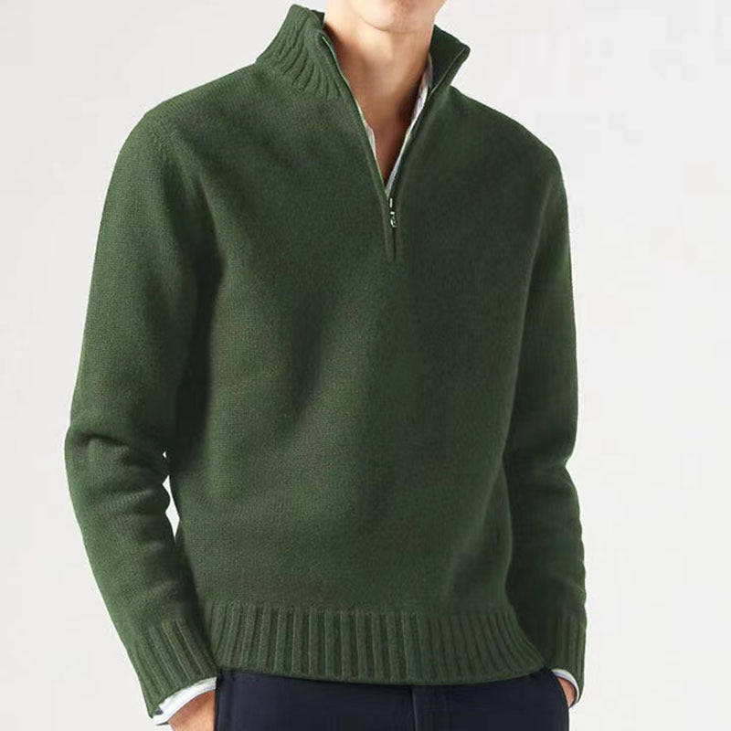 "Miesten tyylikäs turtleneck-neulepaita, pehmeä yksivärinen neulos, klassinen tyyli, pitkä hiha, sopii kerrostettavaksi."