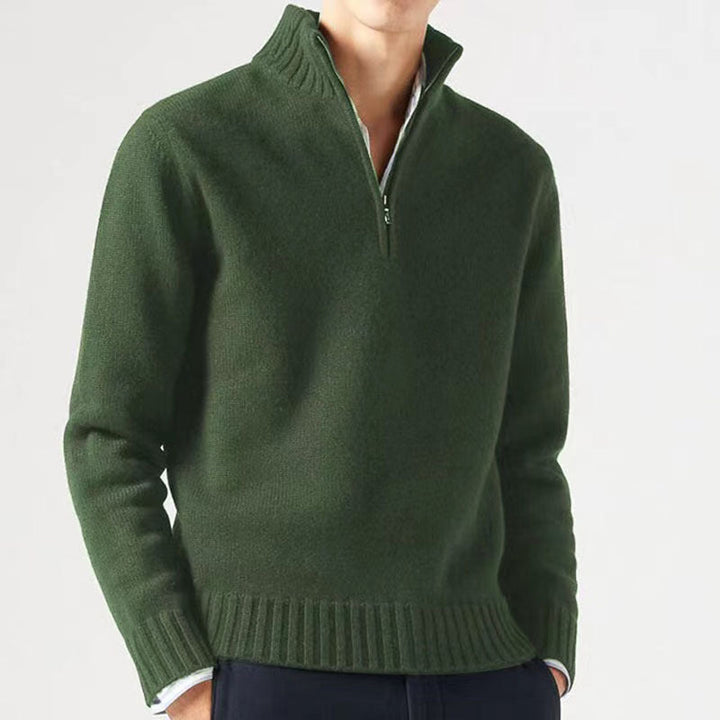"Miesten tyylikäs turtleneck-neulepaita, pehmeä yksivärinen neulos, klassinen tyyli, pitkä hiha, sopii kerrostettavaksi."