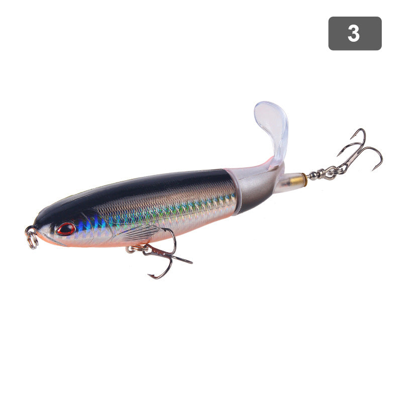 Mænds wobl i seks farver med en lokkende svømmebevægelse og 3D-øjne, perfekt til fiskeri.