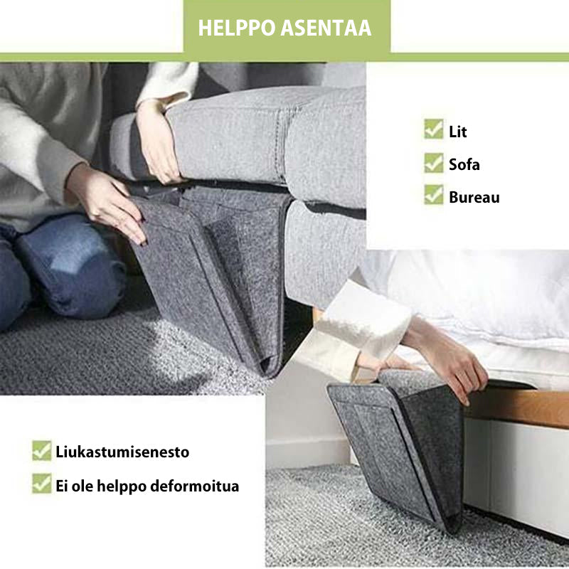 Mænds vandtæt opbevaringstaske, stor sort polyesterfilt, hængende, stilfuld og praktisk opbevaringsløsning.