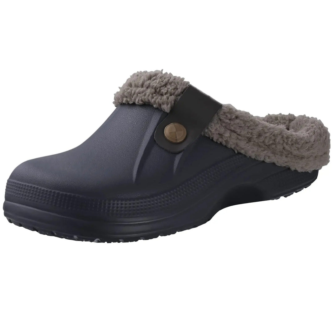 "Miesten vedenpitävät talvikengät turkisvuorella, ruskeat, kestävät, pehmeä vuori, liukumaton pohja, erityisesti talveen."