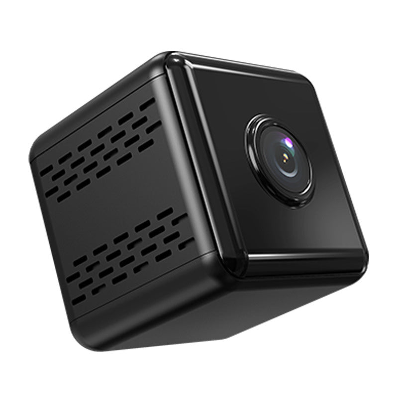 Mini Wifi Sikkerhedskamera HD, kompakt størrelse, hvid og sort, magnetisk montering, til hjemme- og kontorovervågning