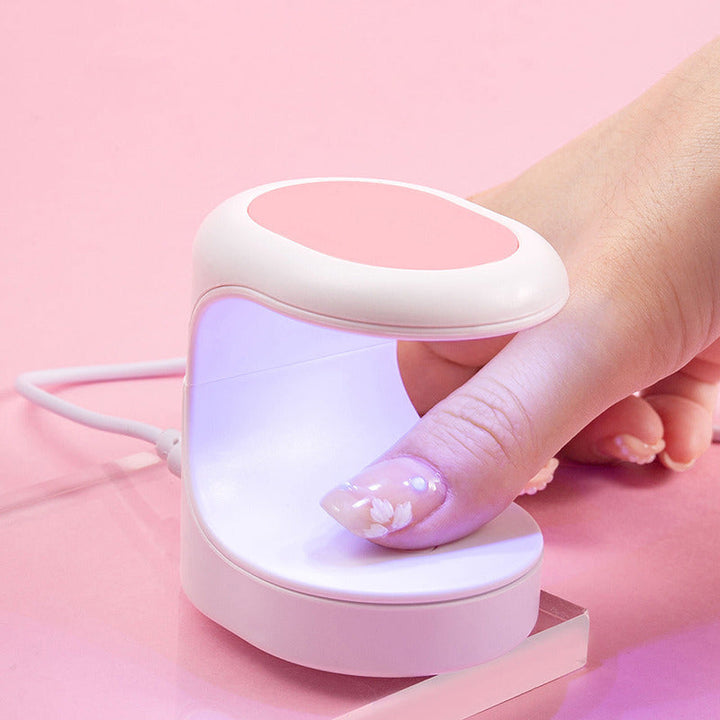 "Mini kynsilamppu UV-käsittelyyn, musta, pinkki, valkoinen, kompakti design, 180° peitto, kotihoito"