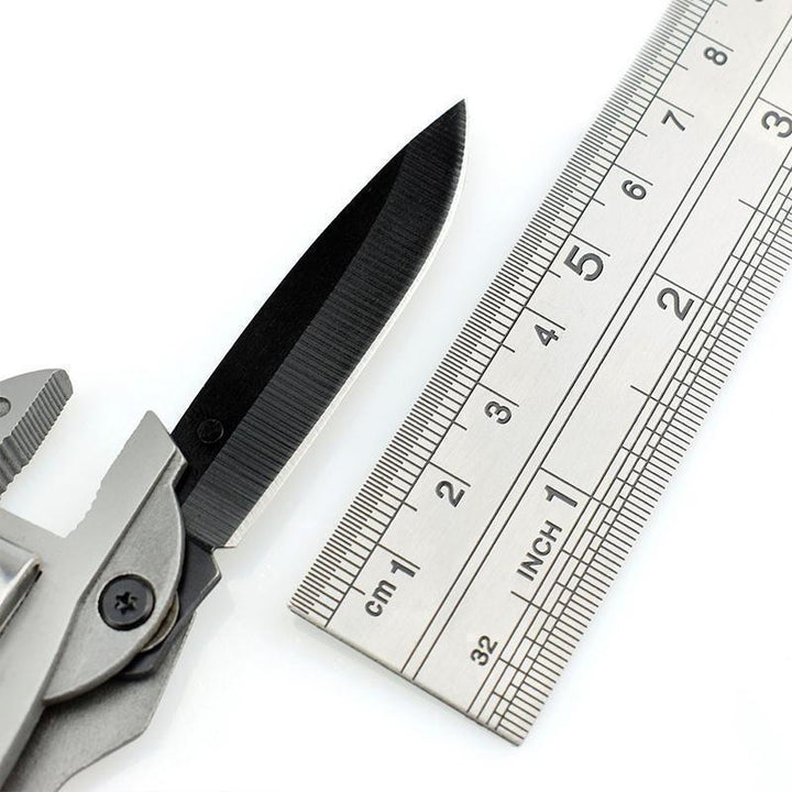 Multifunktionelt Mini Tang Sæt med kniv, skruetrækkere og svensknøgler, kompakt og let design.
