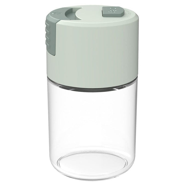Moderne salt shaker, elegant glas og holdbar ABS plast, ergonomisk design til køkkenet, 100 ml kapacitet.