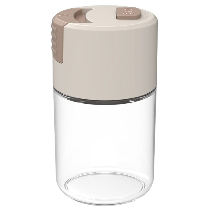 Moderne salt shaker, elegant glas og holdbar ABS plast, ergonomisk design til køkkenet, 100 ml kapacitet.