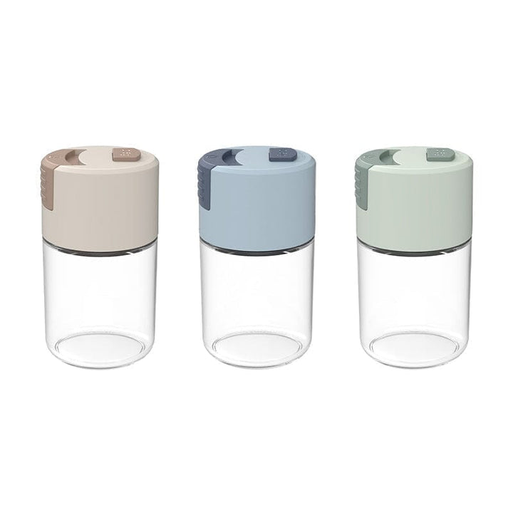 Moderne salt shaker, elegant glas og holdbar ABS plast, ergonomisk design til køkkenet, 100 ml kapacitet.