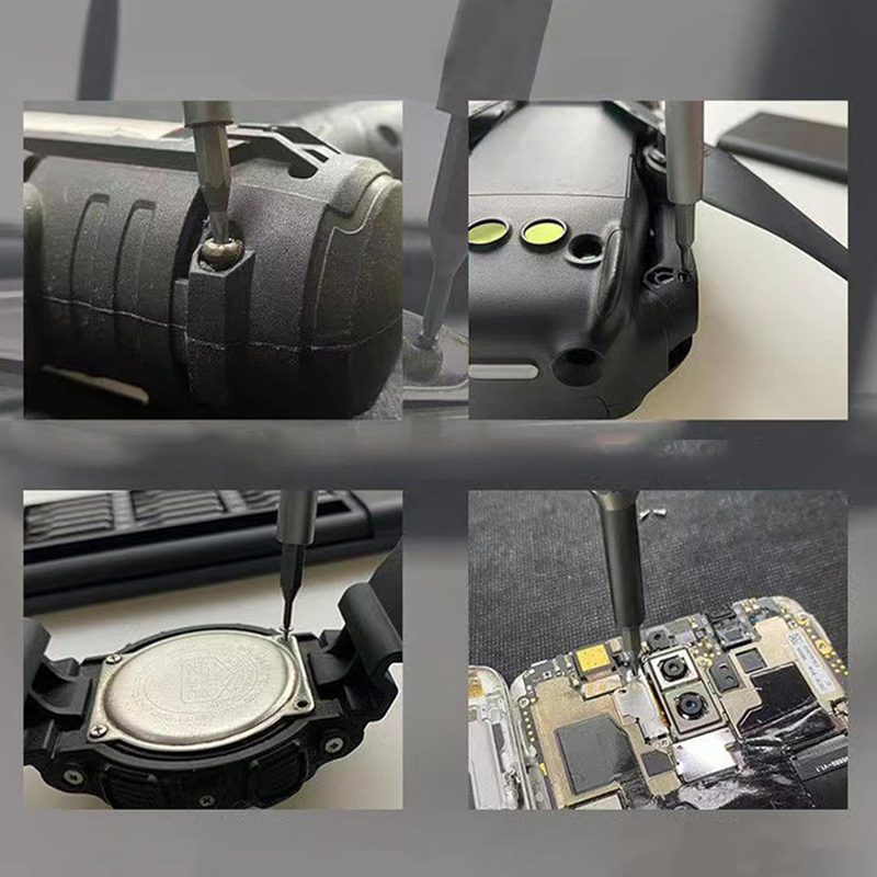 Monikäyttöinen 24-in-1 ruuvimeisselisarja, magneettiset kärjet, alumiiniseoskahva, auto & työkalut, ergonominen design.