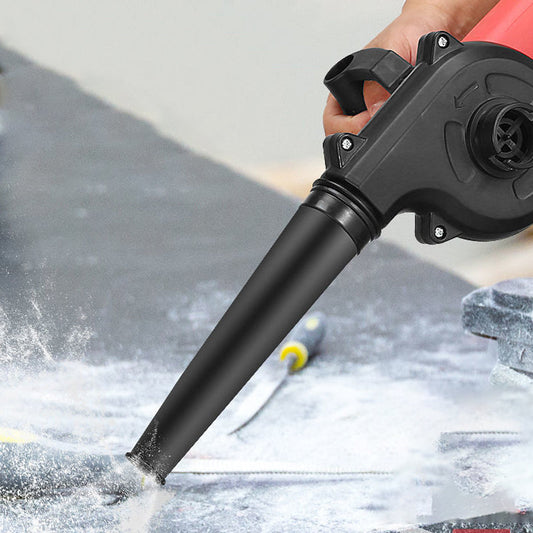 "Monikäyttöinen 2-in-1-imuri ja puhallin, helppo kiinnitys kulmahiomakoneeseen, ergonominen kahva ja paranneltu ilmaputki."