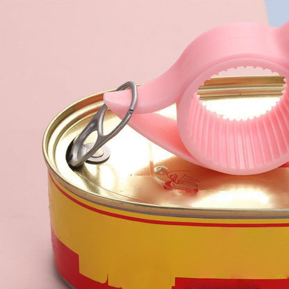 "Monikäyttöinen 4-in-1 pullonavaaja keittiöön, ruostumatonta terästä, tyylikäs muotoilu, sininen, valkoinen, violetti, vaalea