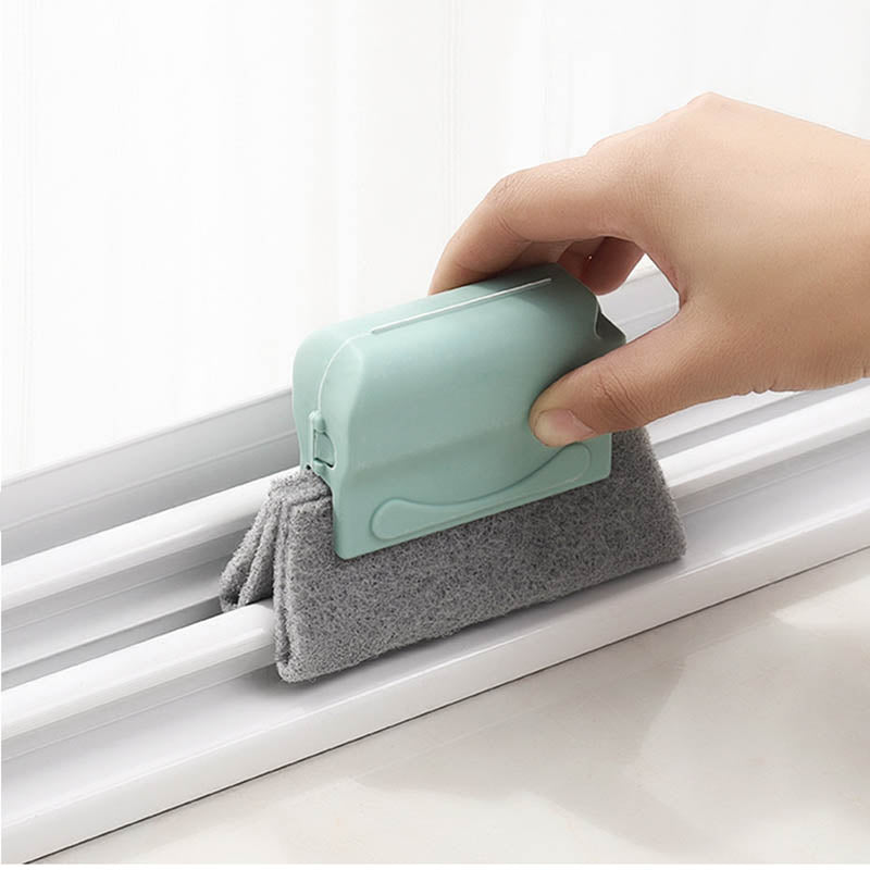 Alsidig Magic Groove rengøringsbørste, ergonomisk design, beige, grå eller grøn, rengør hjemmets svært tilgængelige steder.