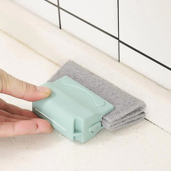 Alsidig Magic Groove rengøringsbørste, ergonomisk design, beige, grå eller grøn, rengør hjemmets svært tilgængelige steder.